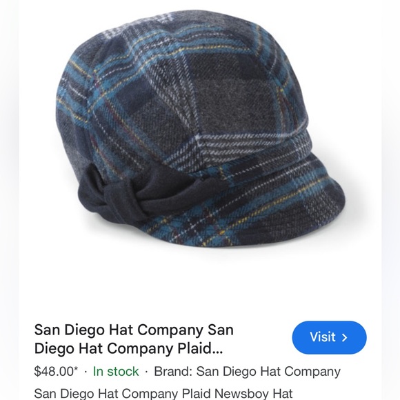 SAN DIEGO HAT CO. DRIVING/CABBY/NEWSBOY WOOL BLEND HAT/CAP - Picture 11 of 11